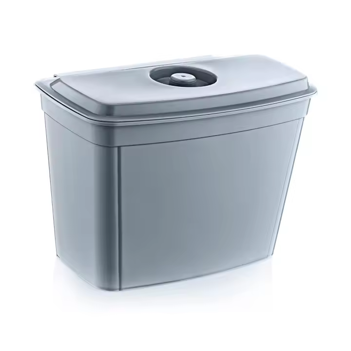 Keeeper Papelera Colgante Milan Gris Nórdico 4 Litros - Cubo de Basura Multifuncional - 1