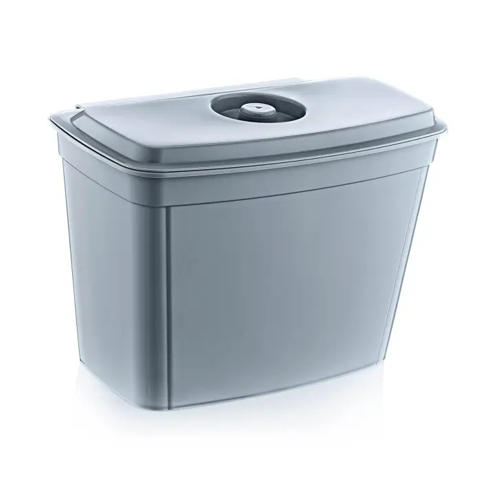 Keeeper Papelera Colgante Milan Gris Nórdico 4 Litros - Cubo de Basura Multifuncional - 1