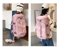Mochila de Viaje de Gran Capacidad para Mujer Bolso Cruzado Multifuncional con Cinturón de Cojín de Aire Hecho en Oxford, Patrón Sólido - details 37
