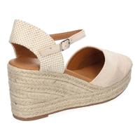 PuntoSalao Alpargatas de cuña cómoda de esparto para mujer beige VR5-1519 - details 2