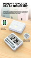 Reloj De Cocina Digital Con 10 Alaramas Timer De 99 Horas Contado Regresivo Silencioso/Vibración Magnético Timer De Mesa Para Cocinar Estudiar - details 4
