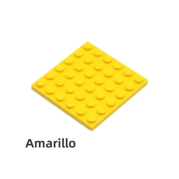 Bloques De Construcción DIY 50pcs 6x6 Puntos Figuras Delgadas 12 Colores Educativos Creativos Tamaño Compatible Juguetes Para Niños - 1