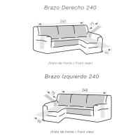 NEW & Almeritex 2000 Cubre Sofa Chaise Longue Reversible - Protector Sofá-Acolchado Sofá-Fácil de Limpiar y Transpirable - details 2
