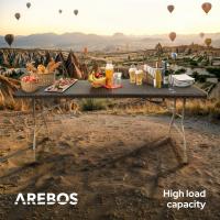 AREBOS Mesa plegable Mesa de jardín Mesa de comedor Mesa plegable camping 182cm - details 9