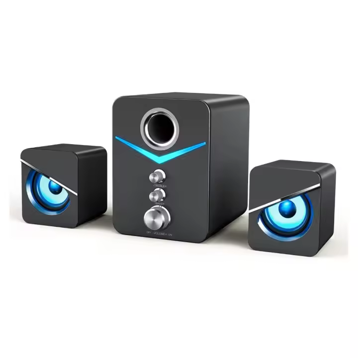 Altavoz de Ordenador con Subwoofer 2.1 USB y Conector Auxiliar de 3,5 Mm - 1