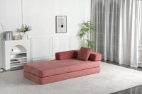 Sofá Cama Plegable de Pana, 2 en 1 Sillón Futon y Colchón, Relleno de Espuma, Sin Montaje, Ahorro de Espacio para Salón, Invitados - details 0