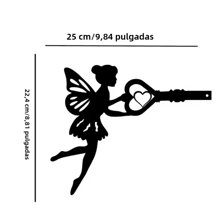 Juego De 1 Stake De Jardín Con Silueta De Hechicera Y Gato Decorativo Para Césped Y Patio Artesanía Para Poste De Árbol Tapón De Talud - 1