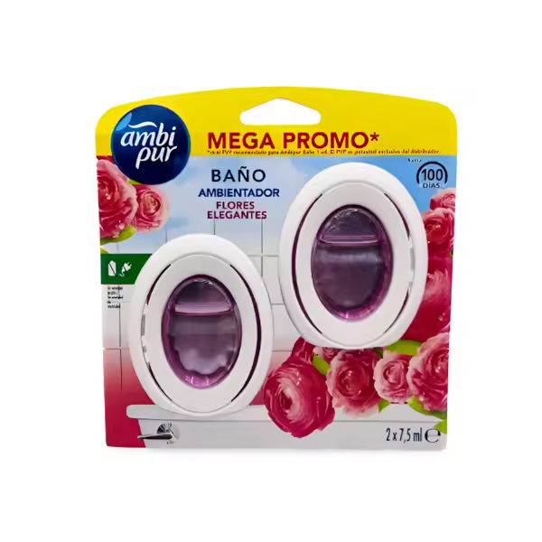 Ambi Pur Baño ambientador Flores Elegantes EL PRECIO INCLUYE 5 UNIDADES - 1