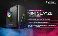 UNYKAch Caja PC Gaming Micro ATX Mini GLAYZE, Frontal ARGB, Cristal Templado Lateral, Ventilador ARGB 120 mm, USB 2.0 y Dos USB 3.0 - details 0