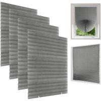 Cortina De Sombra Negra Plisada Para Ventana Blindaje Portátil Para Balcones Dormitorio Apartamento Sala De Estar Casa Medio Blindaje - details 4