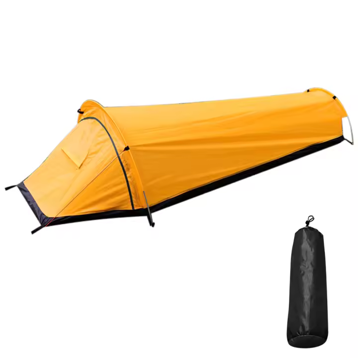 Carpa De Camping Para Un Solo UsUARIO Carpa De Senderismo Al Aire Libre Impermeable Ligera Carpas De Dormir Con Estructura De Domo Material De Aluminio - 1