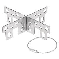 Mini Estufa De Alcohol LIXADA De Aleación De Aluminio Con Tapa Y Soporte Cruzado Portátil Para Camping Y Senderismo - details 12