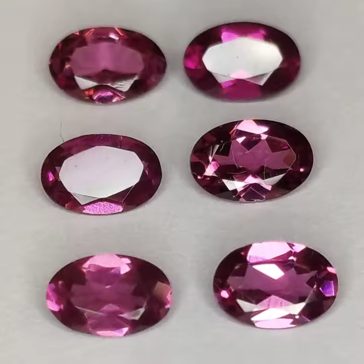 Granate rodolita talla oval 6x4mm 1pz WhyNotGems - 1