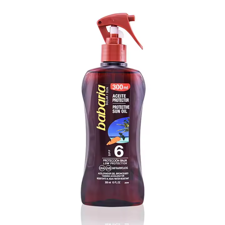 BABARIA ZANAHORIA ACEITE SPF6 PROTECCION BAJA 300ML - 1