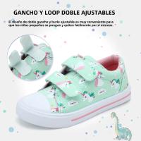 Zapatillas De Lona Para Niños Y Niñas Con Doble Correa De Dibujos Animados Zapatos Casuales Transpirables Y De Secado Rápido Para Edades 7-12m a 12+y - details 21