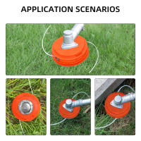 Cabeza De Piltra De Hierba Universal M10 De Aluminio Y Nylon Para Motocultor Corte De Dos Líneas Hilo De Aro Para Jardín - details 1