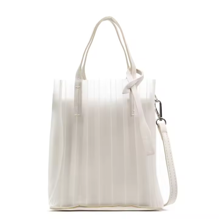 LIBELULLA. Villamiroglio bolso de mano, de silicona translúcida. Bolsa interior y correa bandolera. - 1