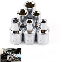 Juego De 6 Piezas De Destornilladores De Encaje 1/4" Con Adaptador De Encastre Torx E4 E5 E6 E7 E8 E10 Herramientas Manuales De Aluminio - details 4