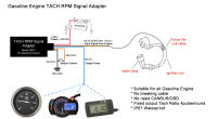 Adaptador De Tachímetro Para Motor De Coche Barco Yate Diesel / Gasolina Sensor De Señal De RPM Adaptador Tacho Medidor - details 1