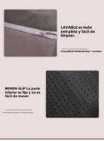 Casa Para Perro Y Gato 1pcs De Cuero Corduroy Adecuada Para Todas Las Estaciones Desmontable Y Lavable Suministro De Mascotas Cama Para Perro - details 9