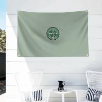 Bandera De Polyester Para Exteriores Con Cuatro Agujeros Estilo Aesthetic De Celtic Fc Decoración De Habitación Y Exterior - details 12