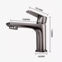 Grifo De Cocina Y Baño De Acero Inoxidable Doble Uso Agua Caliente Y Fría Sin Salpicaduras Montaje En Superficie Contemporáneo - details 7