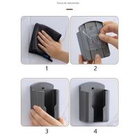 Soporte De Control Remoto Para Pared Caja De Almacenamiento Para Cosméticos Y Teléfonos Móviles Adhesivo Para Baño Y Hogar - details 9