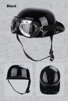 Gorro De Béisbol DS 2023 Retro Casco De Verano Para Motocicleta Cruzador Chopper Vintage Con Abertura Frontal Para Scooter Y Gangster - details 9