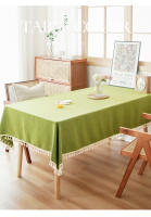 Mantel Texturizado Con Borlas De Algodón Rectangular Para Cocina Y Comedor Estilo Rústico Decoración De Mesa Para Fiestas Y Bodas - details 0