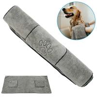 Toalla De Baño Para Perros Grandes Super Absorbente Y De Secado Rápido Microfibra Algodón 100% Suministros De Baño Para Gatos Y Perros - details 0