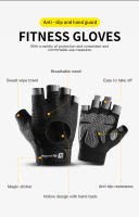 Guantes De Gimnasia Y Ciclismo Sin Dedos Antideslizantes Para Hombres Y Mujeres Con Almohadillas De Gel Accesorios De Bicicleta Y Fitness - details 2