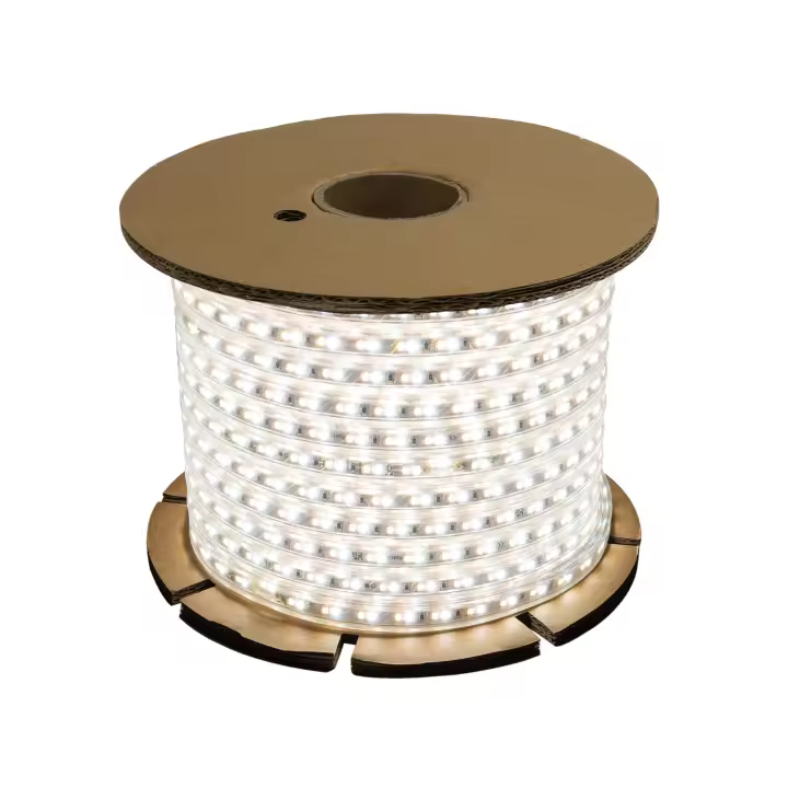 Ledkia Tira LED CCT 220V 120 LED/m BOBINA 50m 10W/m 900lm/m Ancho 14mm Corte 100cm IP65  CCT (2700K - 4000K - 6500K) - 1