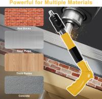 Kit Clavadora Hormigón 120 Clavos + Varilla Extensible | 5 Niveles y Rotación 360° para Instalación Muro/Madera/Hogar con Maletín - details 0