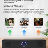 Altavoz Bluetooth Barra de Altavoz Monitor PC Portátil Altavoces de escritorio para escritorio Altavoces con cable Enchufe USB LED Altavoz dual,Sistema de sonido para cine en casa - details 3