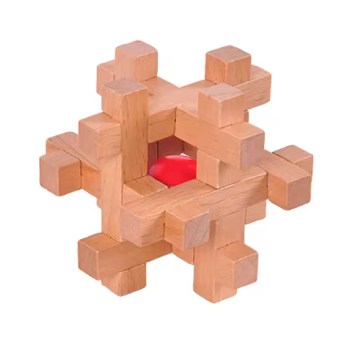 Juguete Educativo De Madera Para Niños Y Adultos Juego De Lógica Desmontaje De Cerradura De Encina Boutique Juguetes Inteligentes - 1