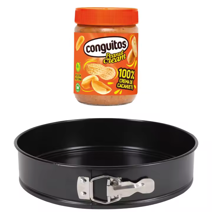 Pack repostería:CONGUITOS PEANUT CREAM 340G+Molde redondo 26cm carbon steel origen - 1