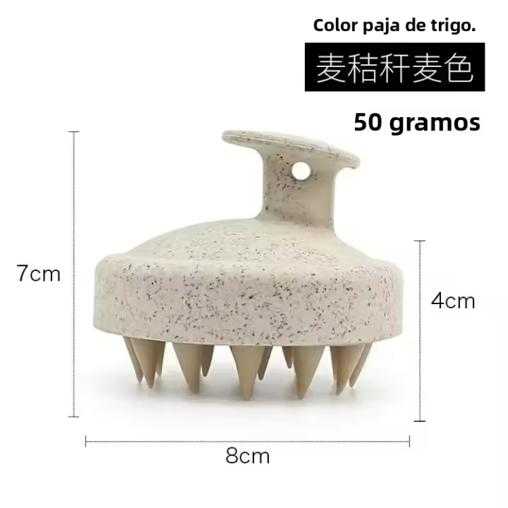 Cepillo De Baño De Silicona Para Masaje Del Cabello Y Cuerpo Herramienta De Peluquería Para Lavar El Cabello Y Masajear La Escalpa - 1