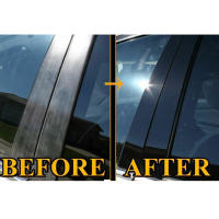 Set De 6 Piezas De Adornos Negros Brillantes Para Puertas Y Ventanas De Coche Adecuado Para KIA Forte Cerato 2014-2018 Decoración De Estilo Cromado Material Polipropileno - details 3