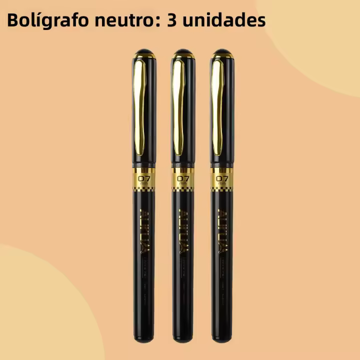 Bolígrafo De Gel Negro De Alta Gama Con Tintero De 0.7mm Para Escribir Y Trabajo En Oficina Bolígrafo Para Firmar - 1