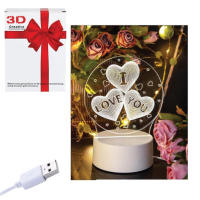 Lámpara 3d personalizable para escribir, dibujar Regalos originales para parejas cumpleaños, lámpara con alimentacion USB - details 0