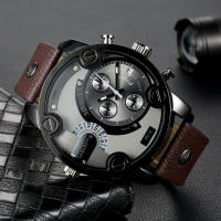 Reloj De Hombre CAGARNY 6819 Estilo Casual Moda Cuero Resistente Al Choque Con Fechador Pantalla Grande Impermeable - details 1