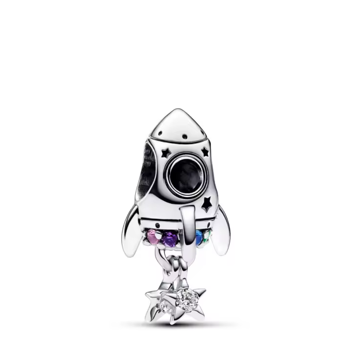 Pandora Charm en plata de ley Cohete Amor Espacial​ 792831C01 , para Mujer - 1
