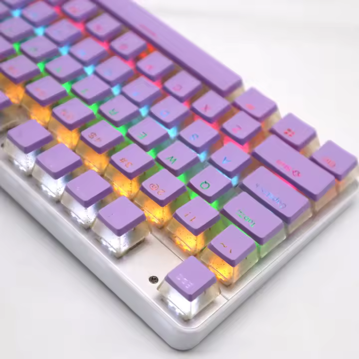 104 Teclas Pudding Tema OEM Perfil ABS PBT Doble Choque Teclas Para Teclado Mecánico De Switch MX RGB Retroiluminado Teclas - 1