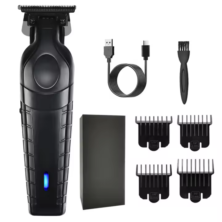 Cortadora de pelo eléctrica recargable, cortadora eléctrica de peluquería, cortadora de pelo inalámbrica, carga tipo C - 1