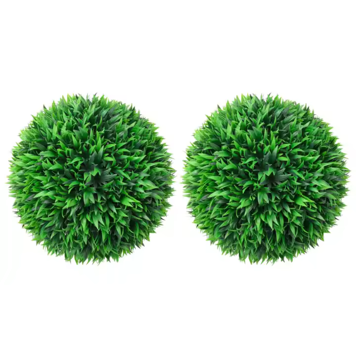 vidaXL Bolas de boj artificial 2 unidades 47 cm - 1