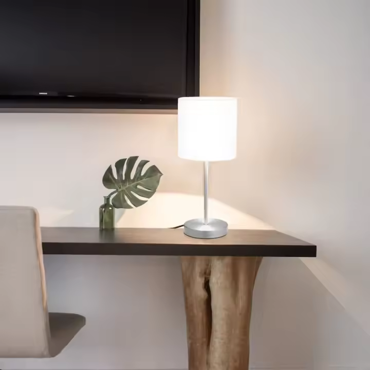 vidaXL Lámparas de mesa táctiles 2 unidades blanco E14 - 1
