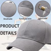 Gorra de Pico de Pato Ajustable para Hombre y Mujer, Diseño Liso Clásico, Accesorio Ideal para Actividades al Aire Libre, Talla Única, Estilo Casual y Duradero - details 1