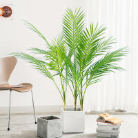Gran Árbol De Palma Artificial 80-125cm Planta Falsa De Monstera Hojas De Pino Tropicales Para Decoración De Jardín Interior Y Exterior - details 2