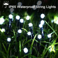 Luces Solares Para Navidad Cadena De Luces Exteriores Impermeables Con Cable Verde De 8 Modos Decoración De Árbol Y Jardín - details 17
