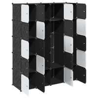 vidaXL Organizador de cubos almacenamiento 20 cubos varillas colgar PP - details 3